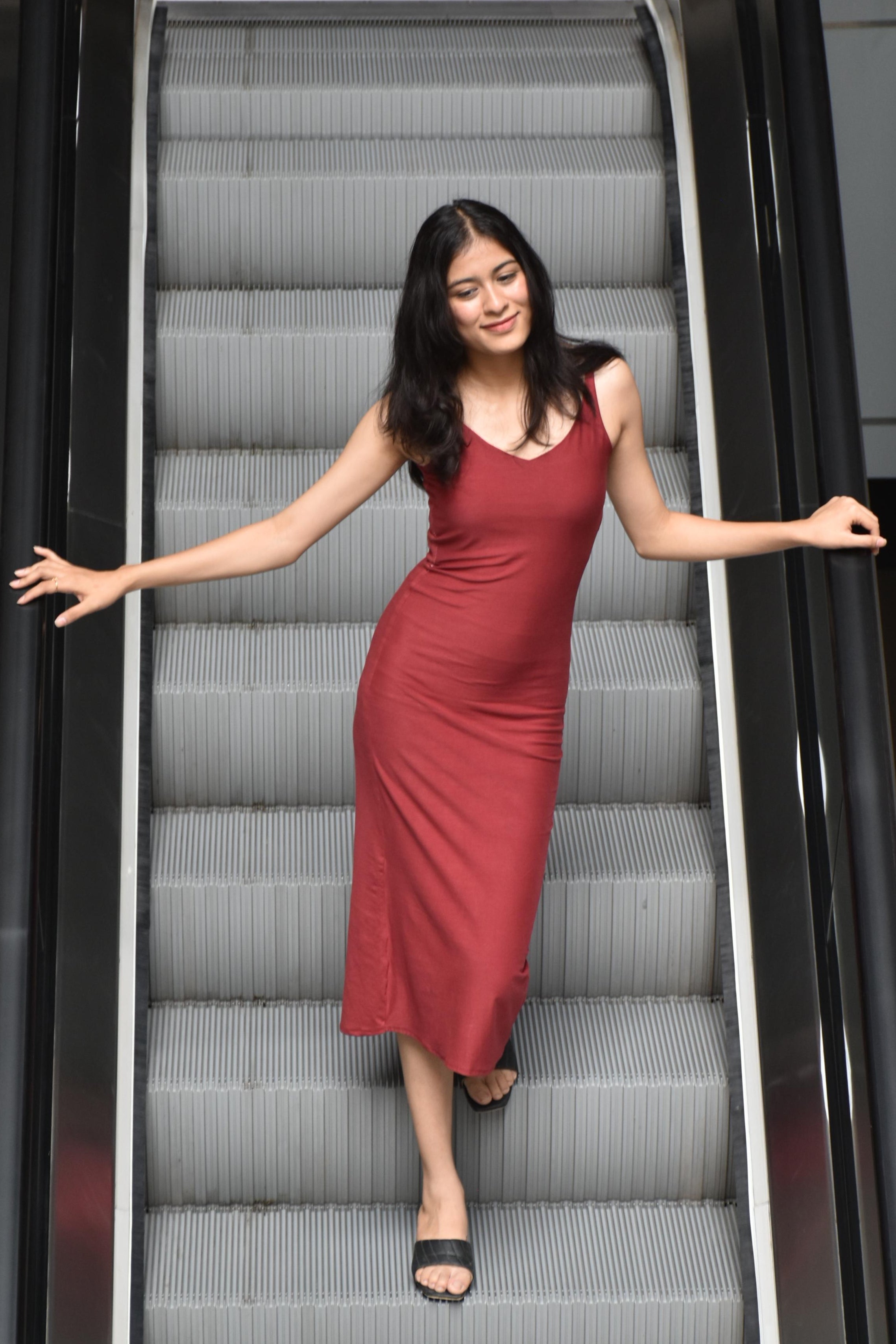 Fitted Red Dress for Women – Sleek, Stretch & Stunning